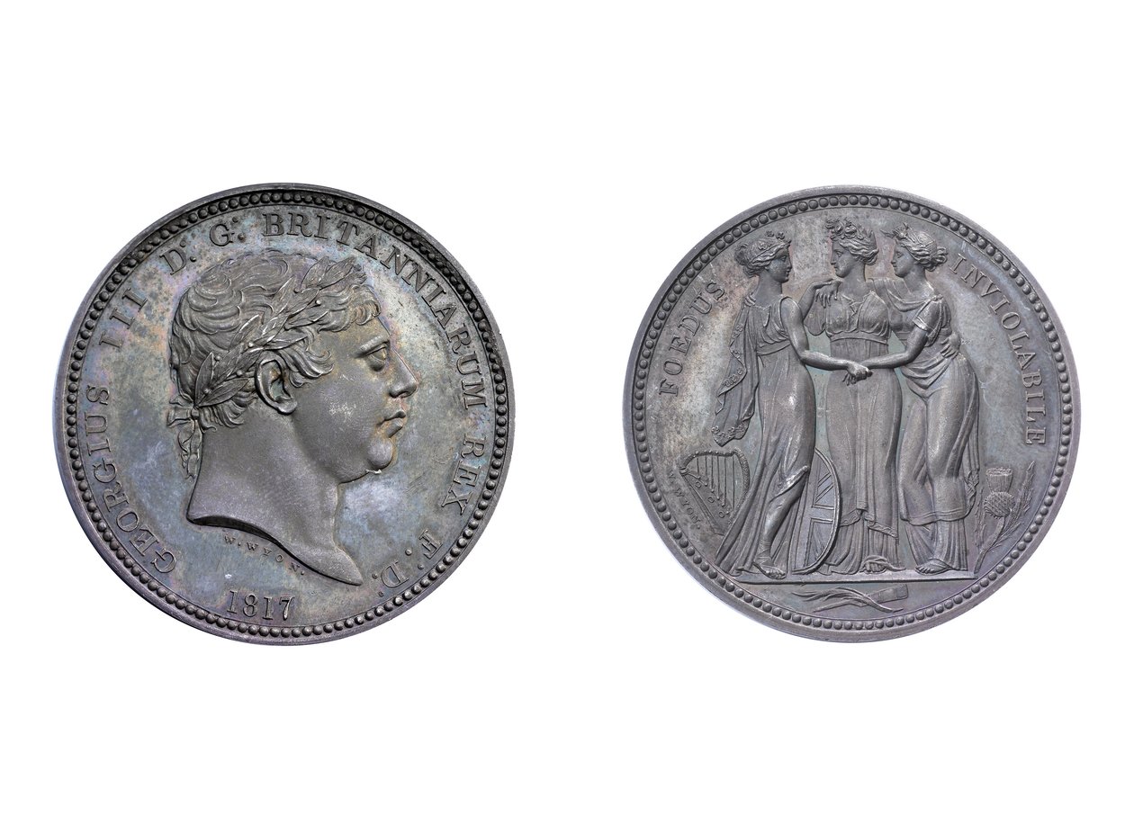 Three Graces-mønsterkrone, 1817 (metall) av William Wyon