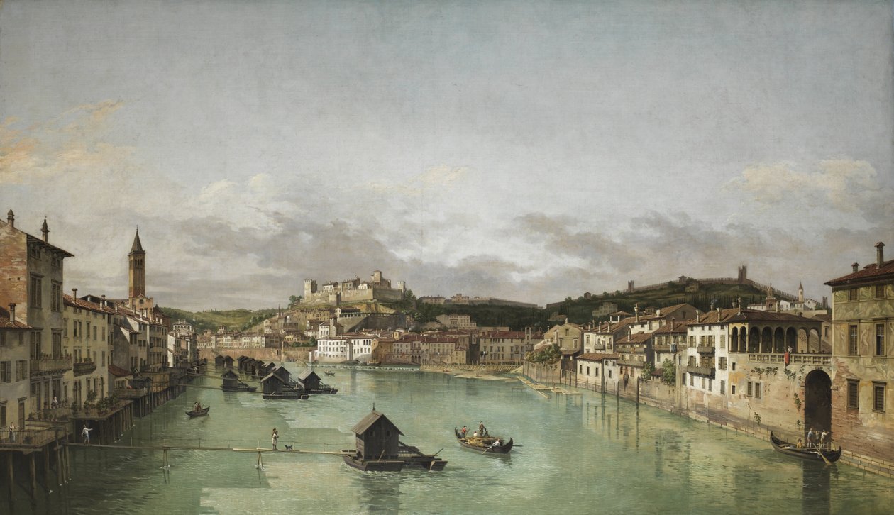 Utsikt over Verona (etter Bernardo Bellotto) ca. 1760-70 av William Marlow