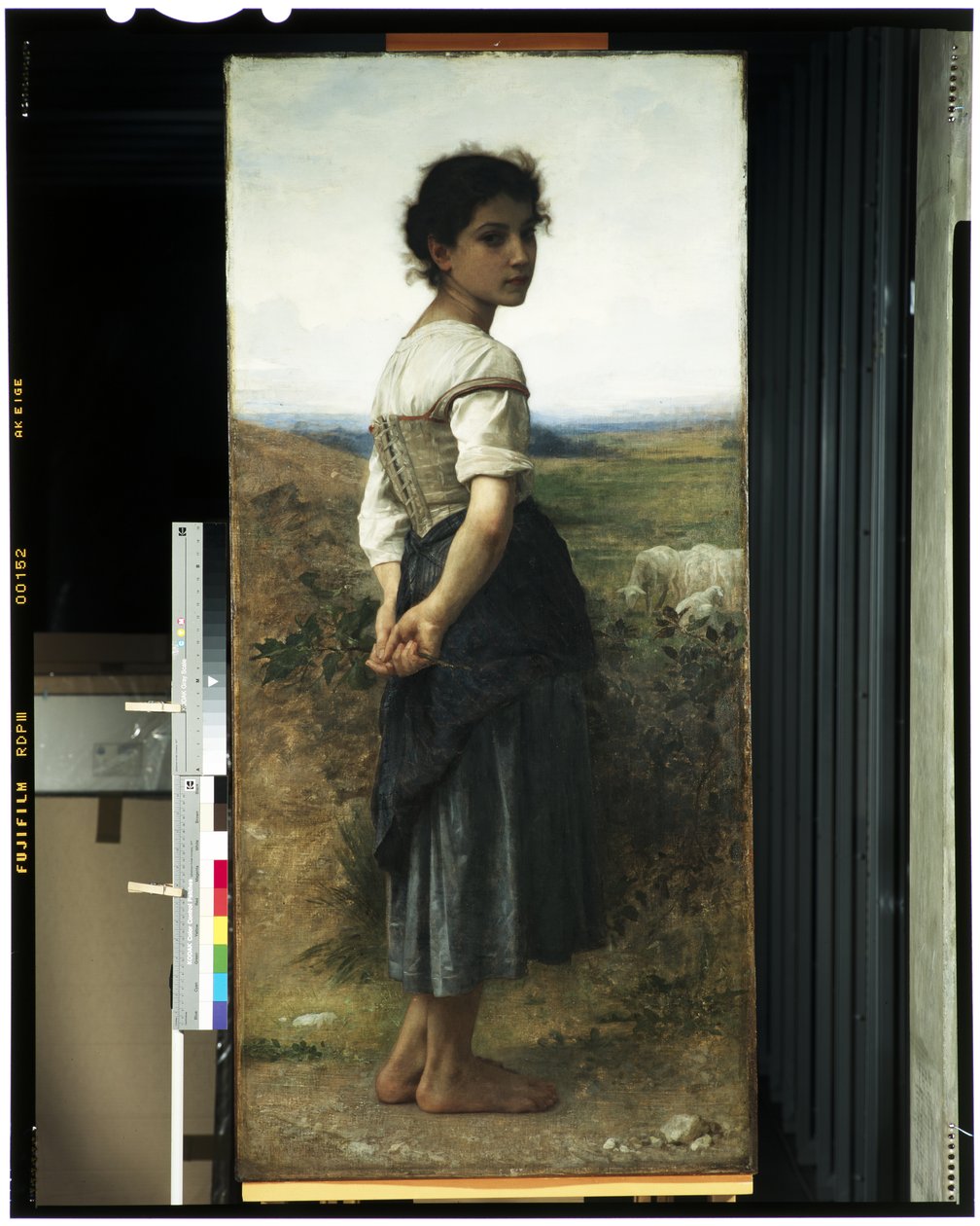 Den unge gjeterinnen, 1885 av William Adolphe Bouguereau