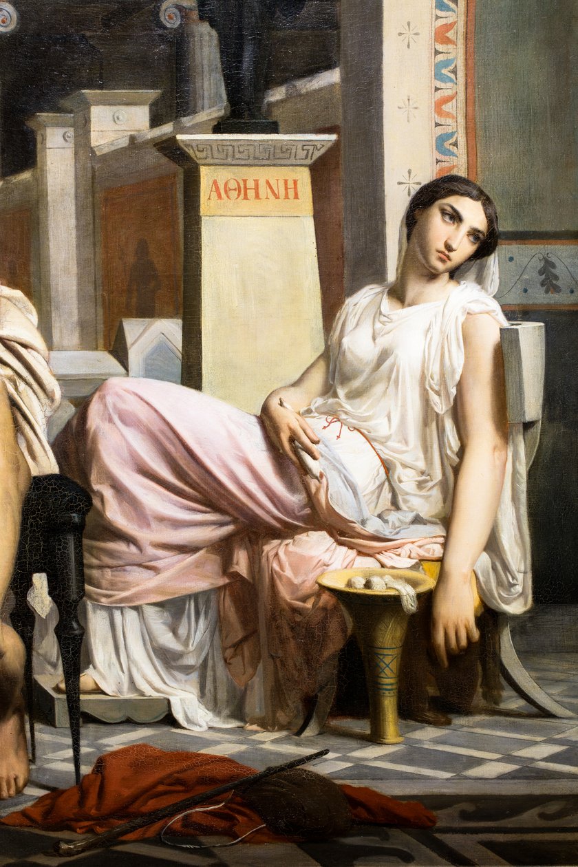 Odyssevs gjenkjent av barnepiken sin da han kom tilbake fra Troja av William-Adolphe Bouguereau