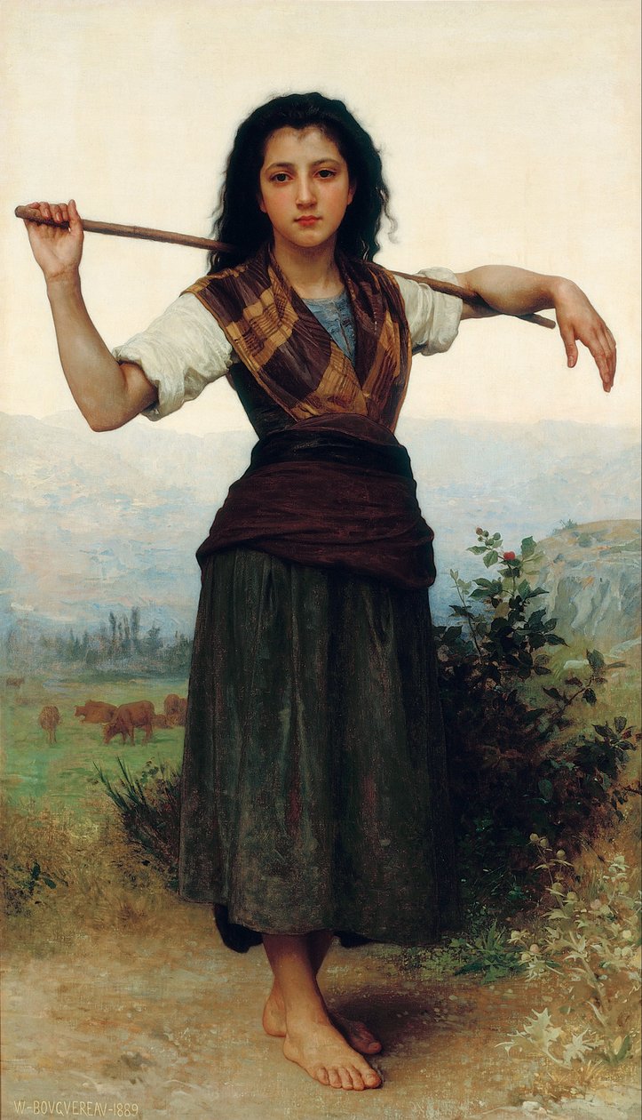 Pastourelle [Den lille gjeterjenta] av William-Adolphe Bouguereau