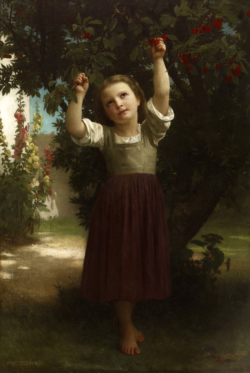 Kirsebærplukkeren av William-Adolphe Bouguereau
