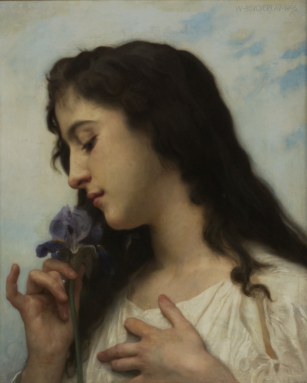 Kvinne med iris av William-Adolphe Bouguereau