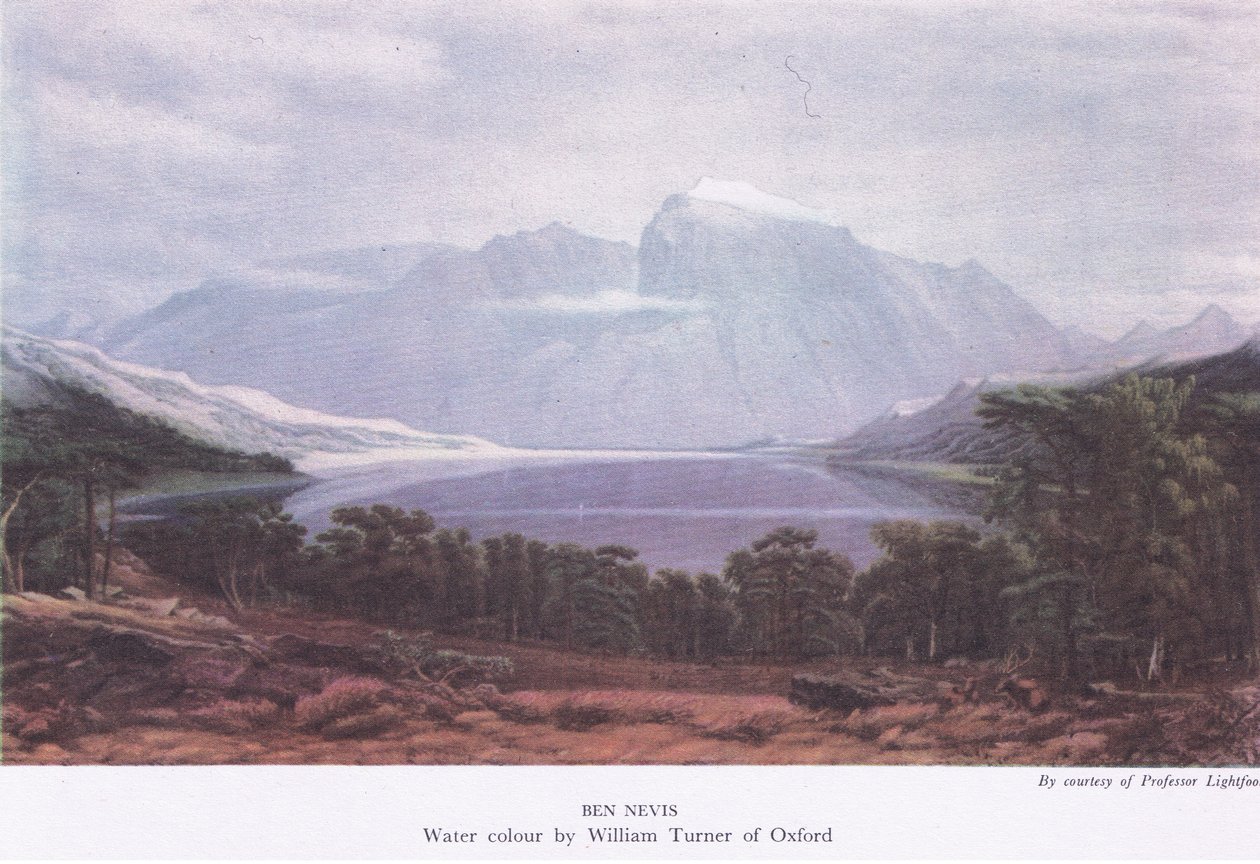 Ben Nevis, fra British Adventure utgitt av Collins av Joseph Mallord William Turner