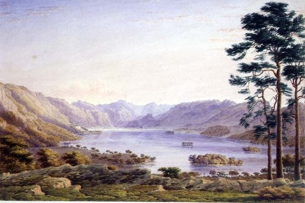 Loch Garry, Invernesshire av Joseph Mallord William Turner
