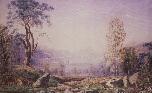 Loch Garry, Invernesshire, høsten 1856 av Joseph Mallord William Turner
