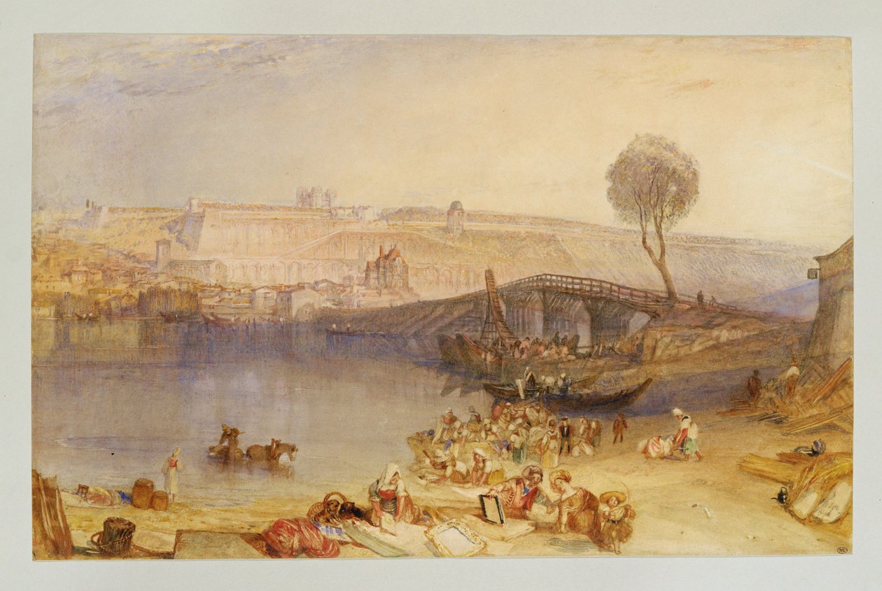 Utsikt over slottet i St. Germain-en-Laye ... av William (1789-1862) Turner