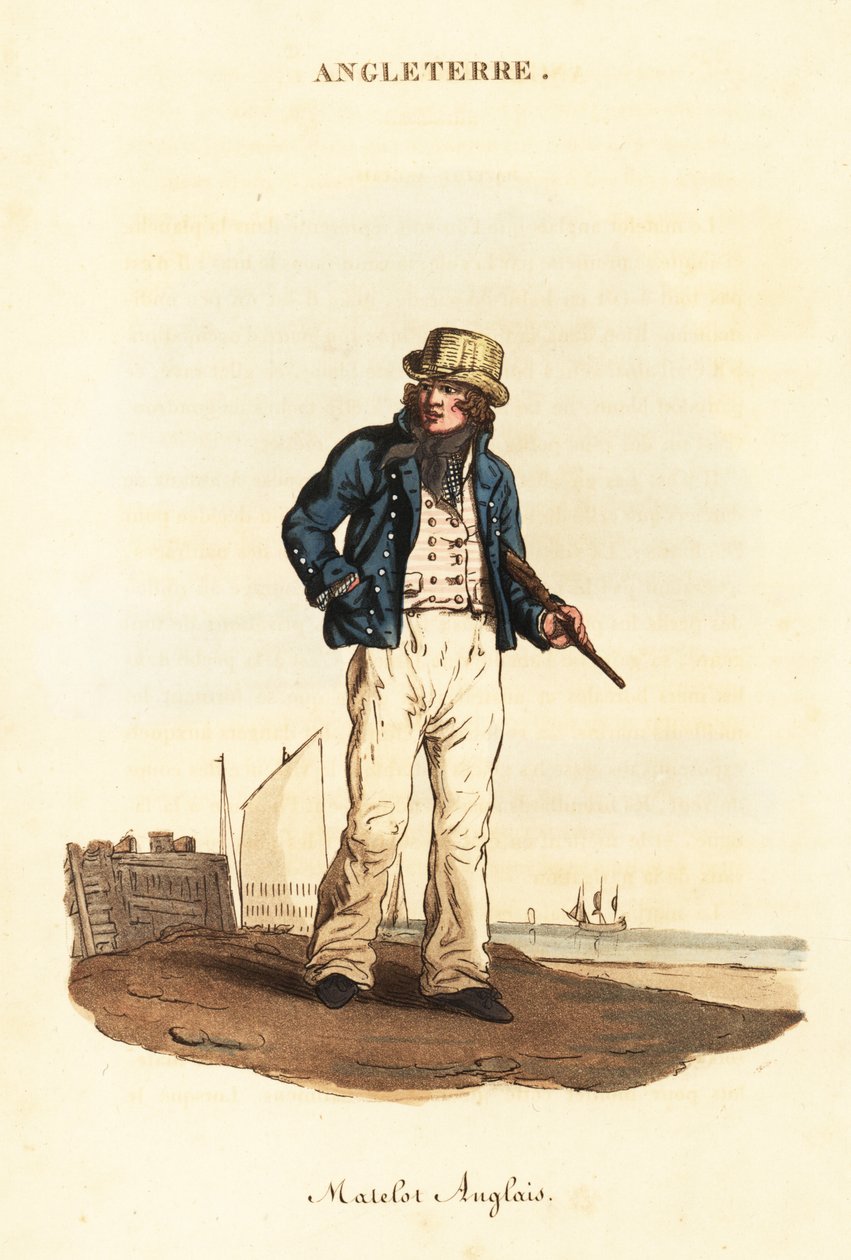 Britisk sjømann i Lord Nelsons marine av William (after) Alexander