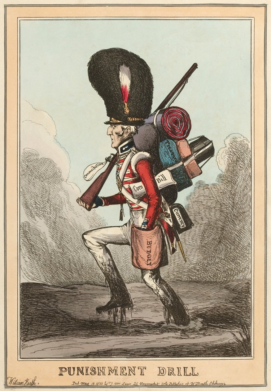 «Straffeøvelse» av William (after) Heath