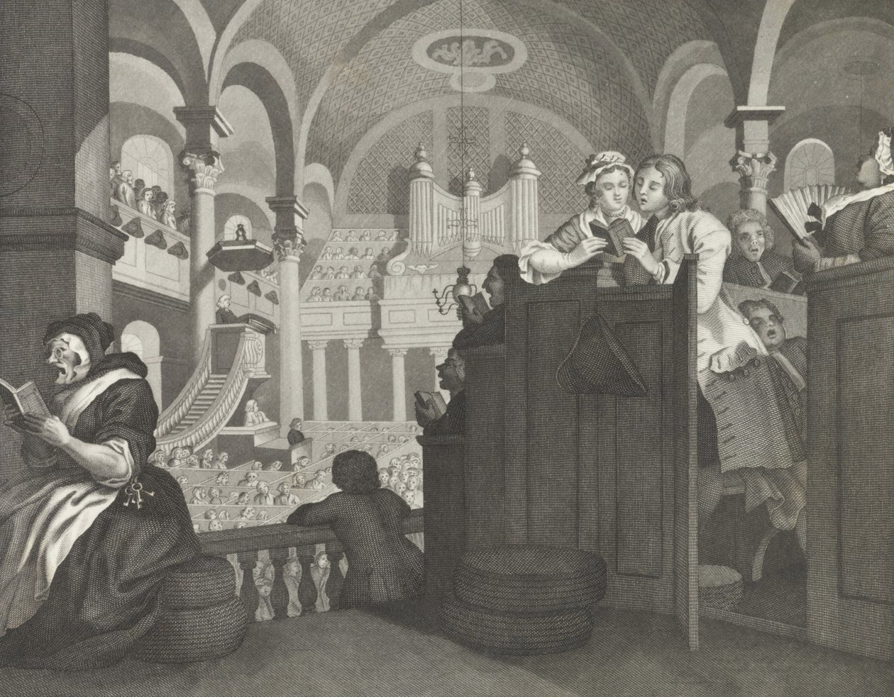 Goodchilds fri søndag - av William (after) Hogarth
