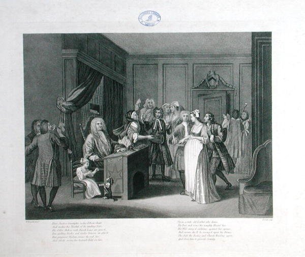 Rettferdigheten triumferer, gravert av Thomas Cook (1744-1818) (gravering) av William (after) Hogarth