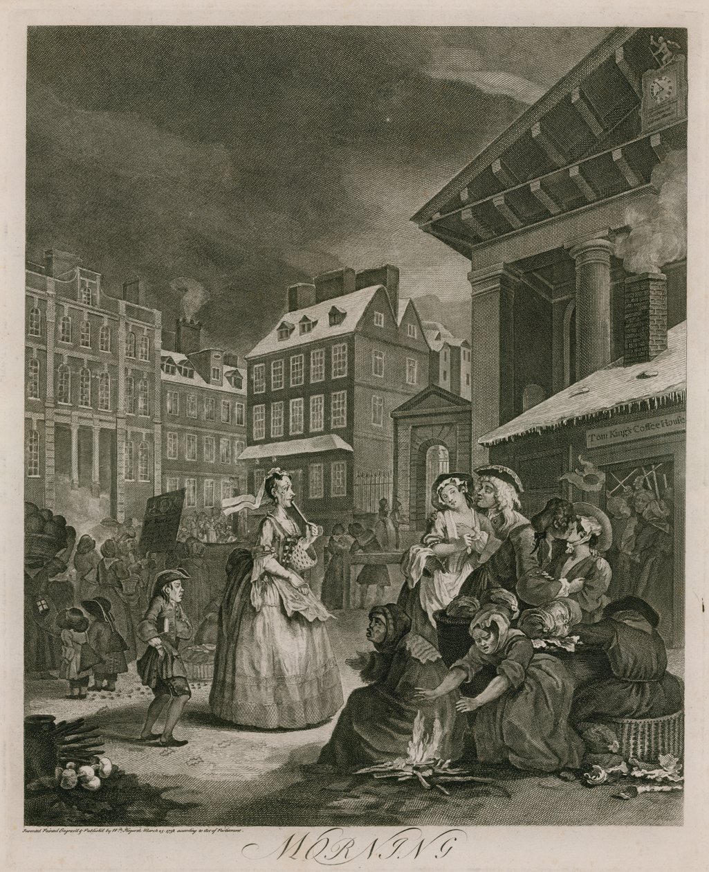 Morgen (gravering) av William (after) Hogarth