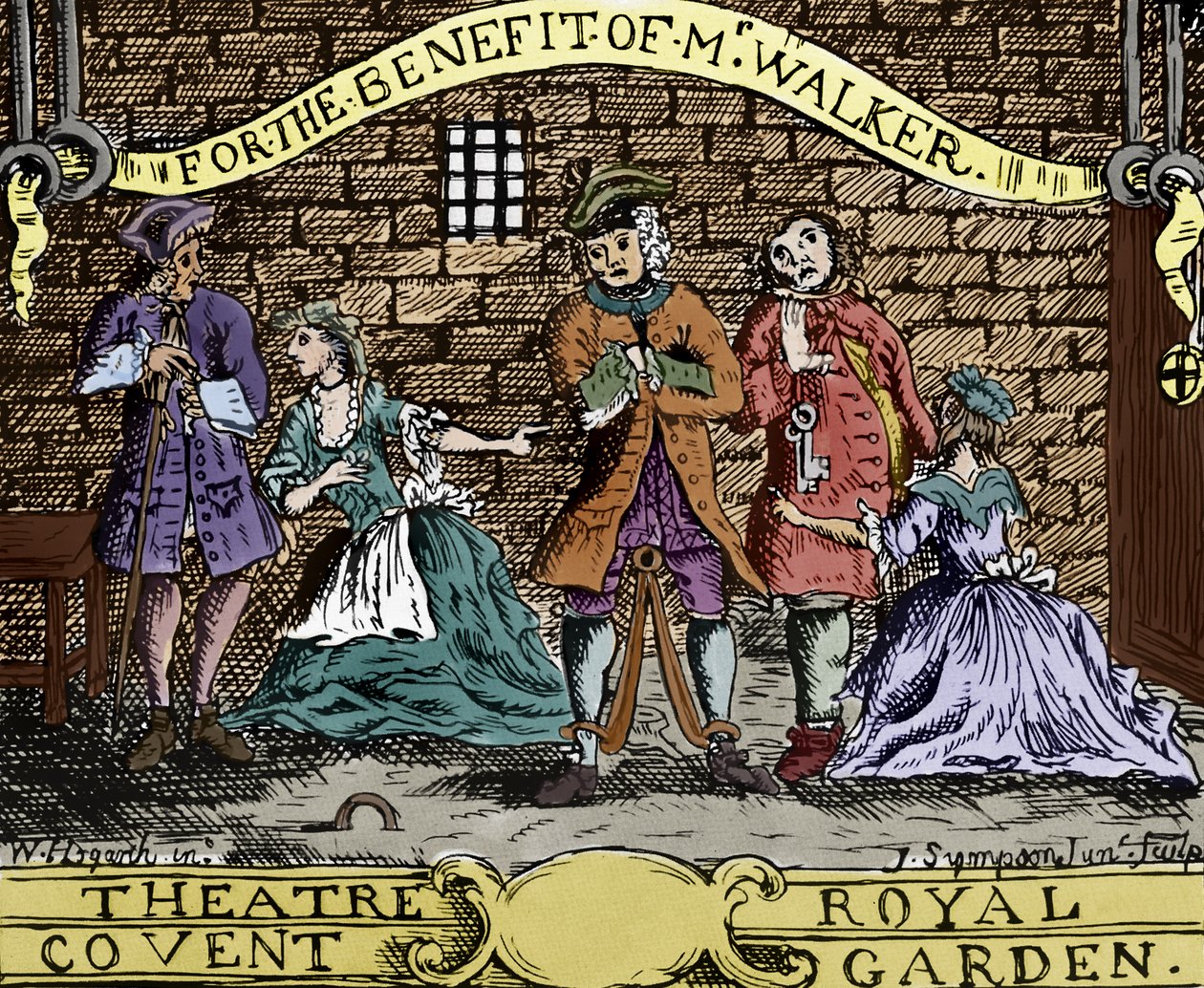 The Beggar's Opera av John Gay (gravering) av William (after) Hogarth