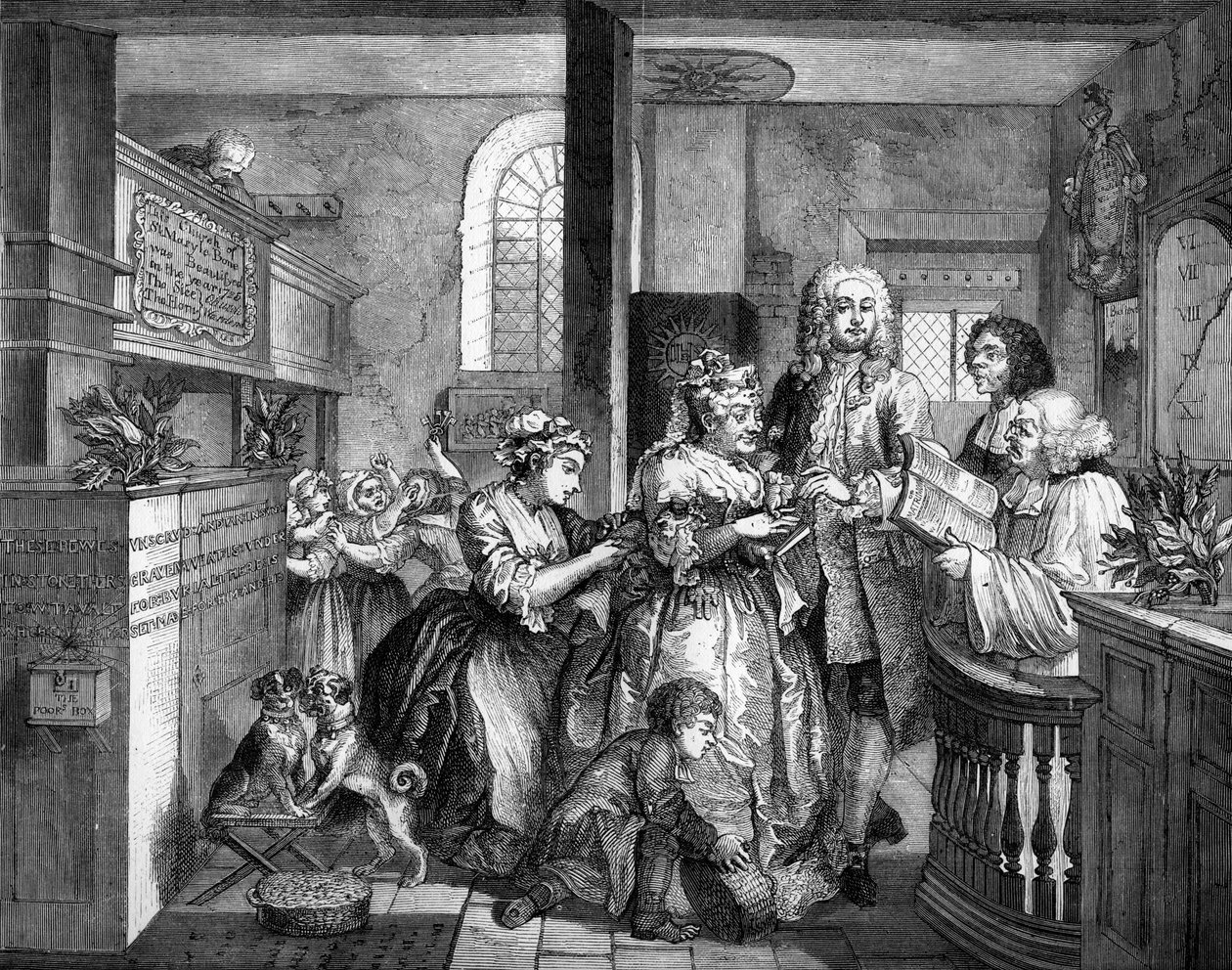 The Rakes fremgang av William (after) Hogarth