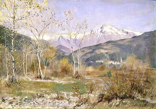 The Clo av Tenda fra Ventimiglia av William (after) Logsdail