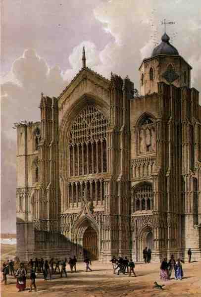 Bridlington Priory, West Front, fra 
