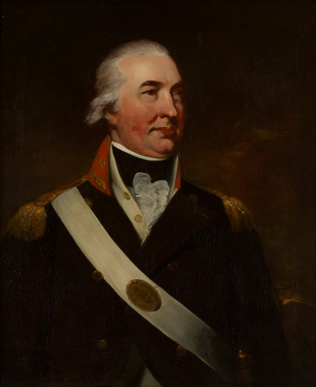 Halvlengde portrett av oberst Alexander Duff (olje på lerret) av William (attr. to) Beechey