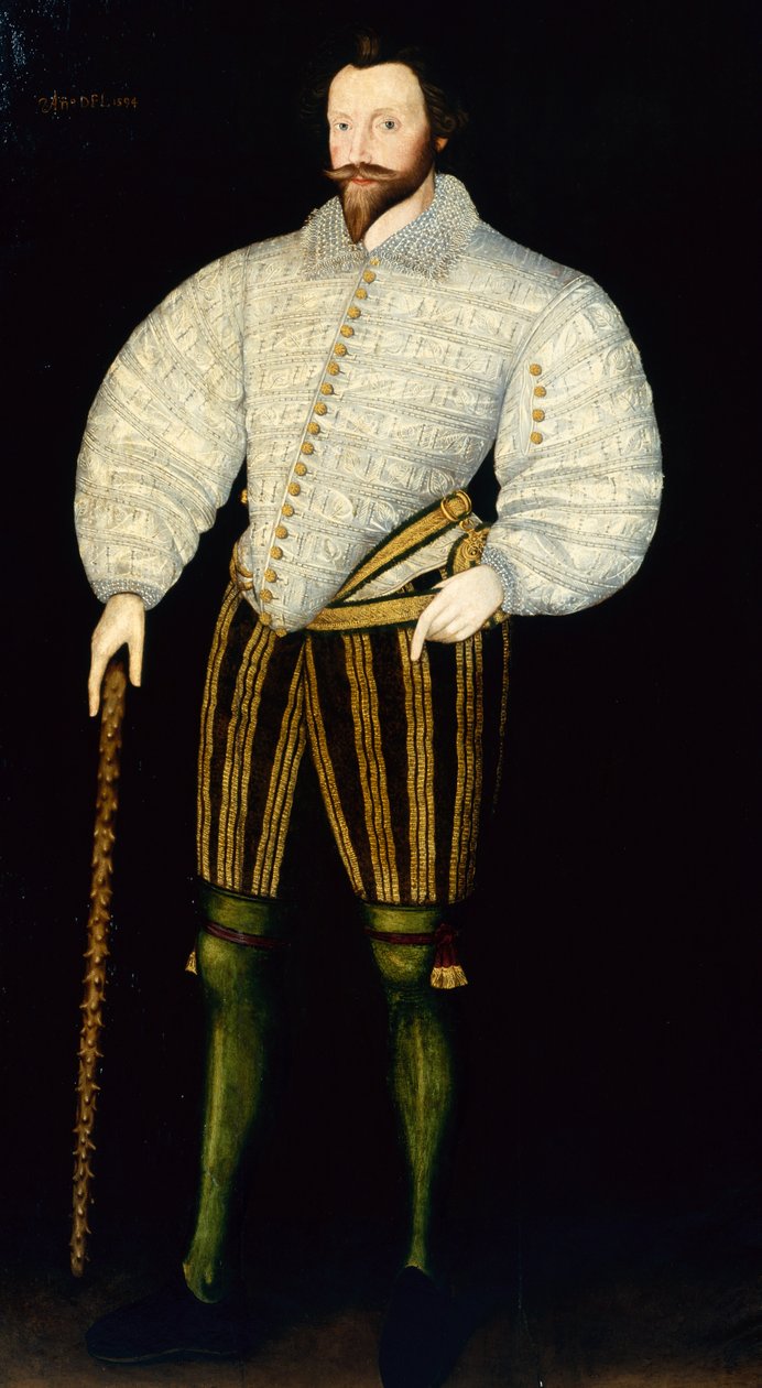 Portrett av Sir Francis Drake av William (follower of) Larkin