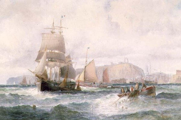 Frakt fra en kystlinje av William A. Thornley or Thornbery