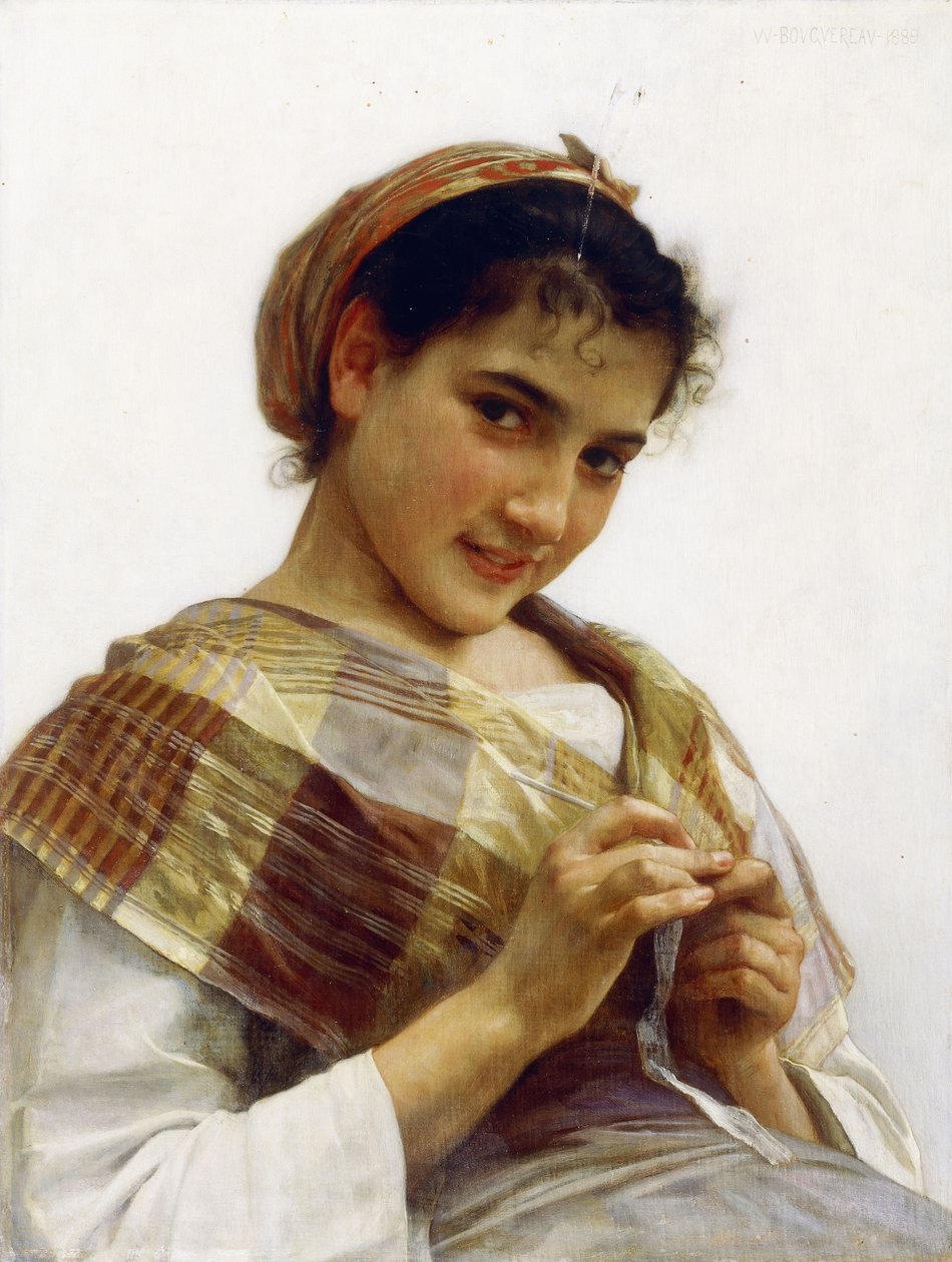 En bretonsk jente, 1889 av William Adolphe Bouguereau