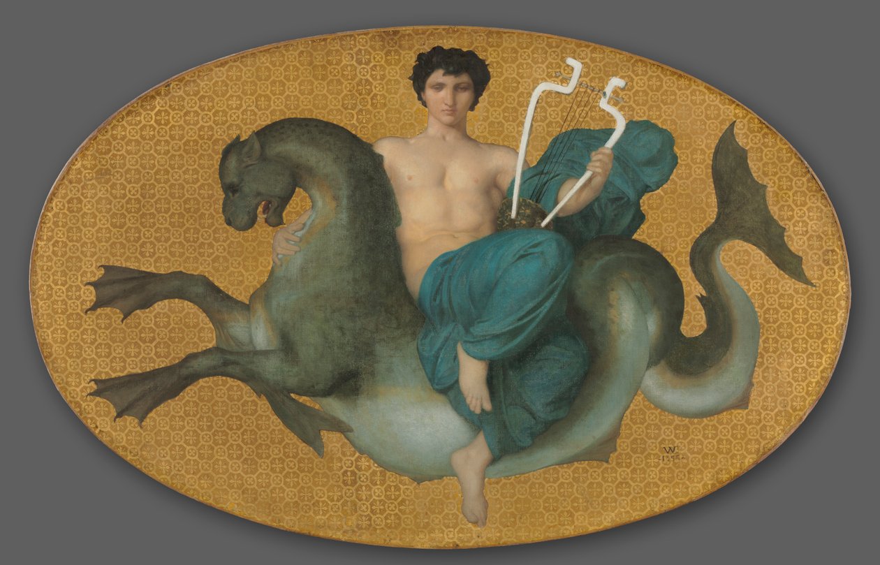 Arion på en sjøhest, 1855. av William Adolphe Bouguereau