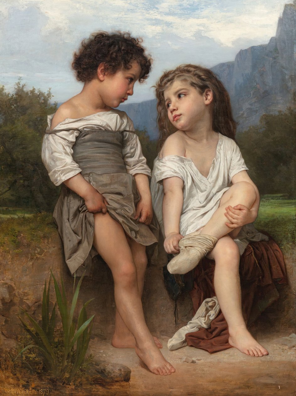 På kanten av bekken av William Adolphe Bouguereau