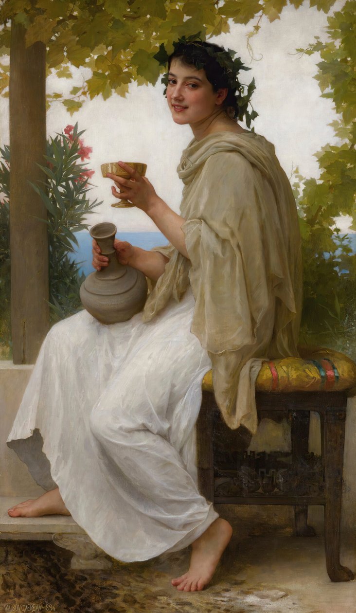 Bacchante av William Adolphe Bouguereau