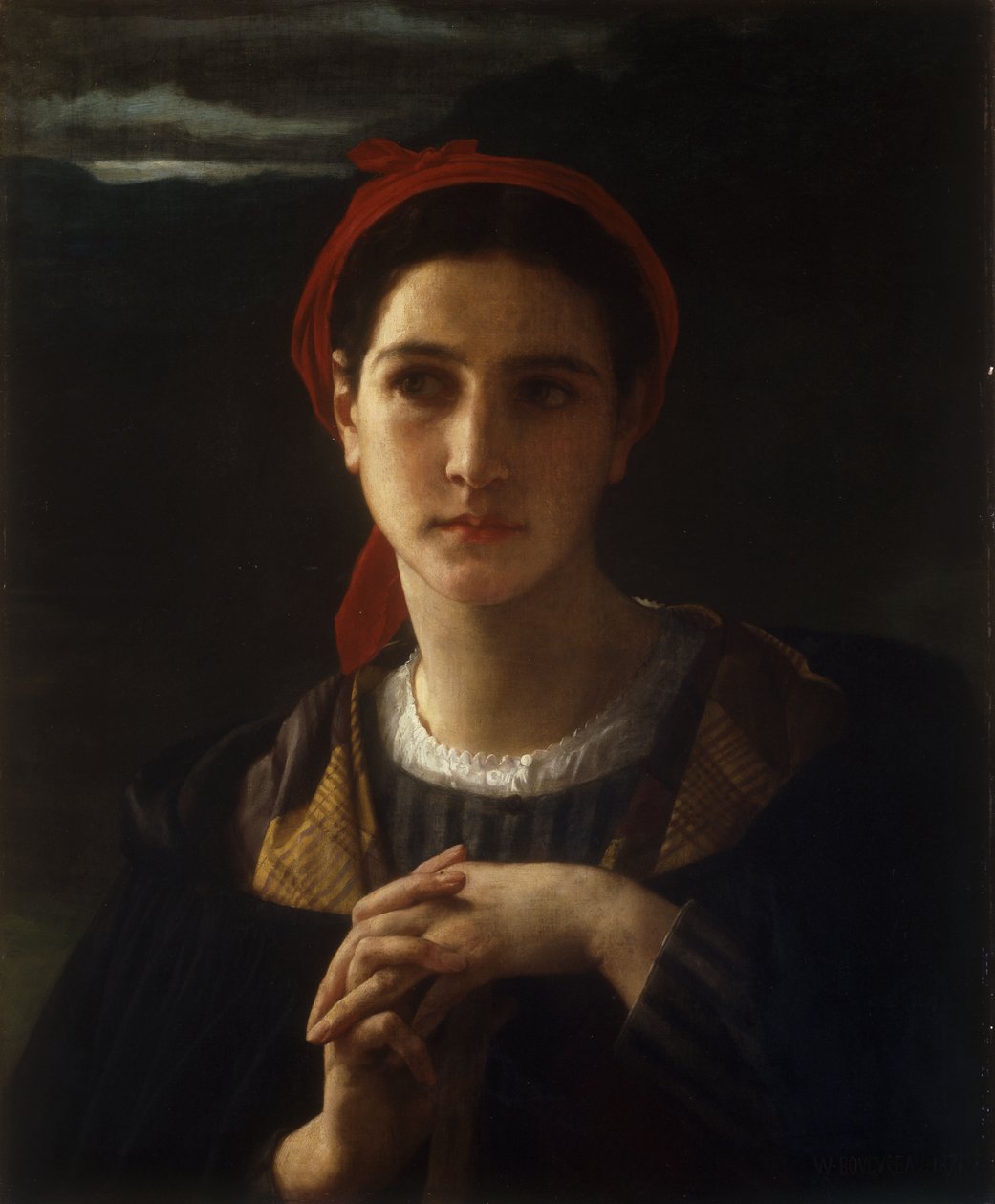 Bergere de Bordelais, 1871 av William Adolphe Bouguereau