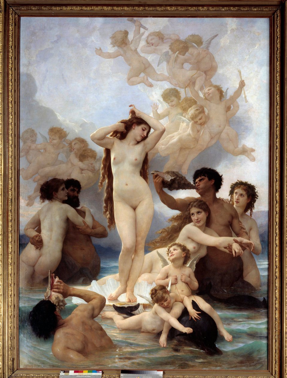 Fødsel av Venus Maleri av William Adolphe Bouguereau (1825-1905). 1879. Søn 3x2,15 m Musee d'Orsay, Paris. av William Adolphe Bouguereau