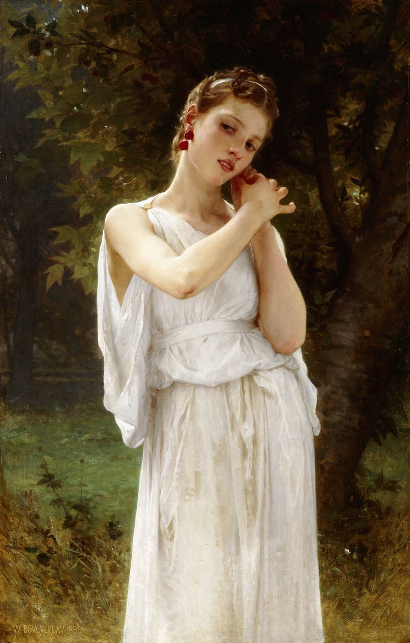 Øredobber, 1891 av William Adolphe Bouguereau