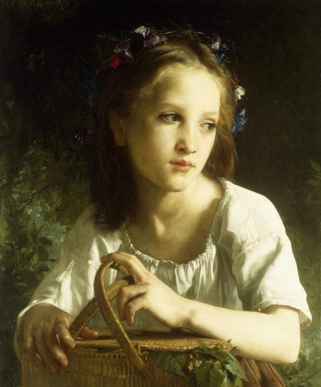 La Petite Ophelie, 1875 av William Adolphe Bouguereau
