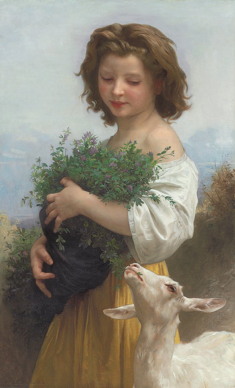 Lille smaragd; The Petite Emerald, 1874 av William Adolphe Bouguereau