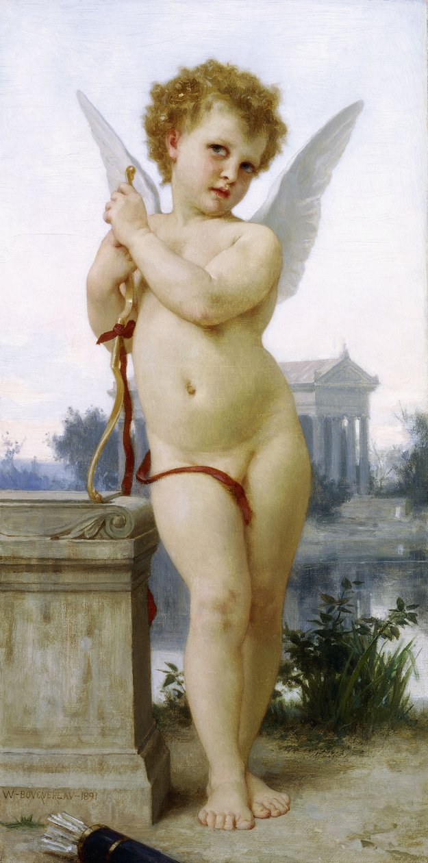 Kjærlighet, 1891 av William Adolphe Bouguereau
