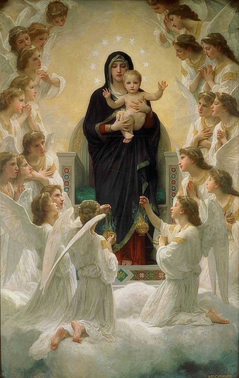Englenes dronning 1900 av William Adolphe Bouguereau