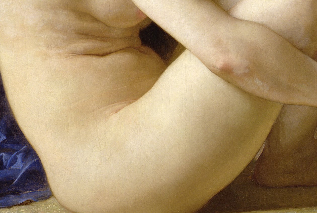 Sittende naken, 1884 av William Adolphe Bouguereau