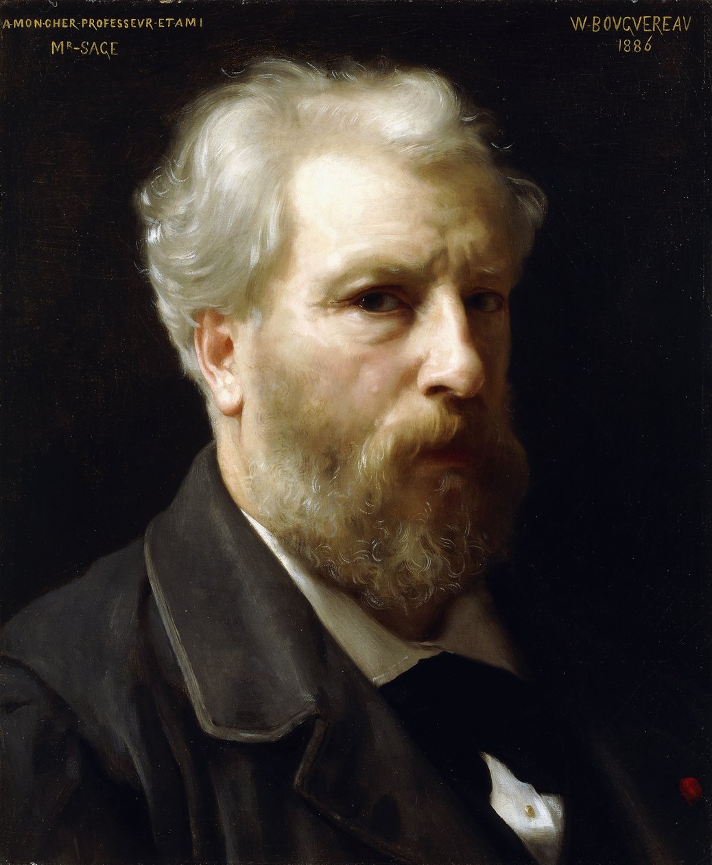 Selvportrett, 1886 av William Adolphe Bouguereau