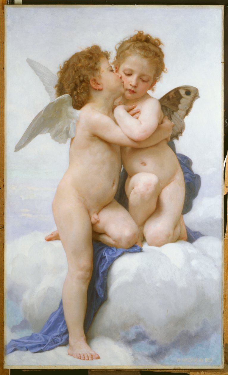 Det første kysset av William Adolphe Bouguereau