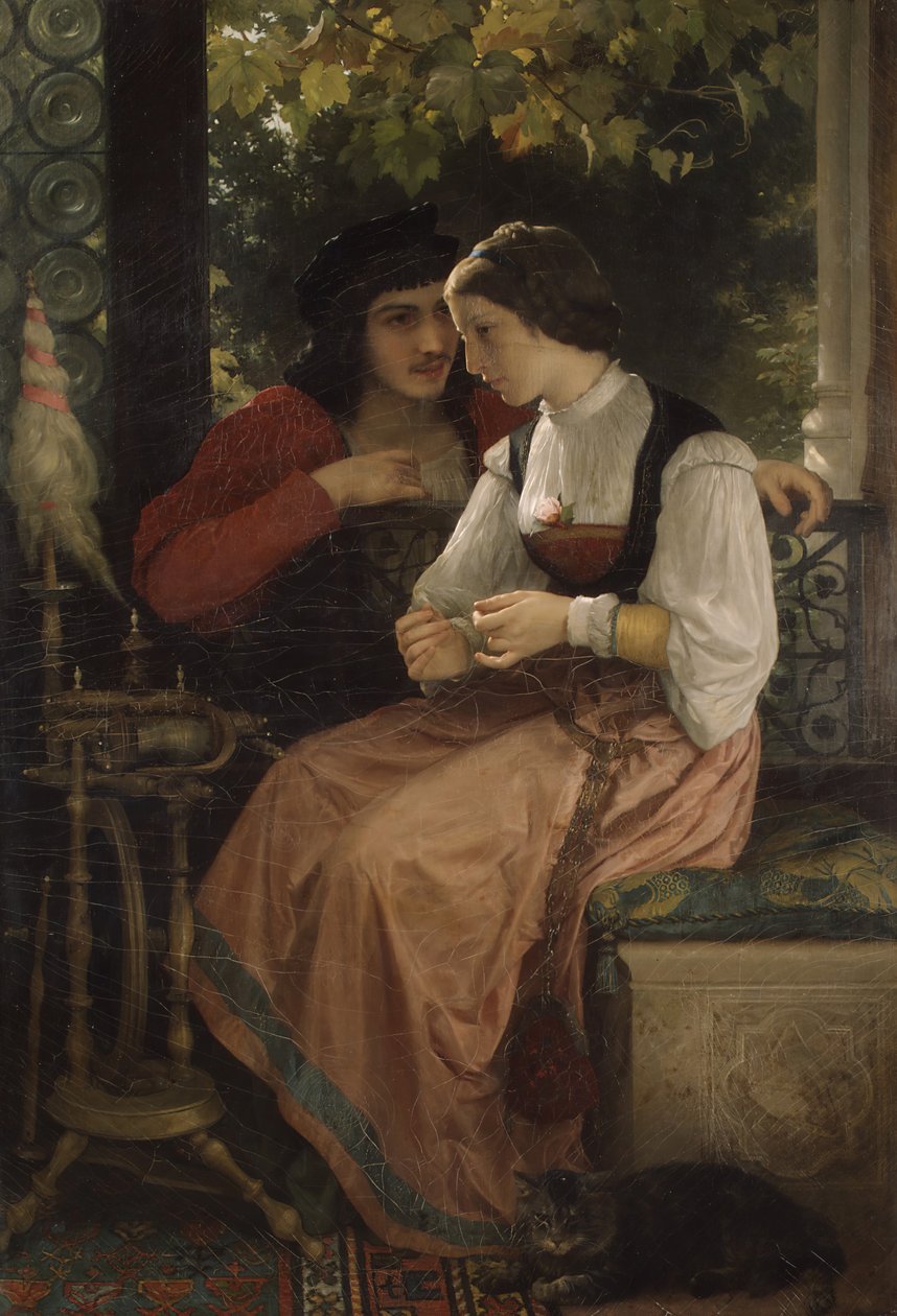 Forslaget, 1872. av William Adolphe Bouguereau