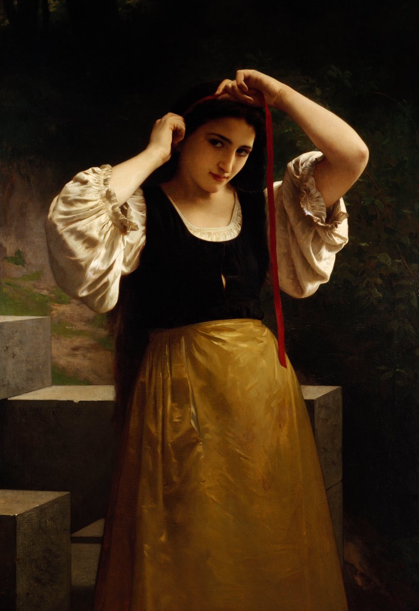 Det røde båndet, 1869 av William Adolphe Bouguereau
