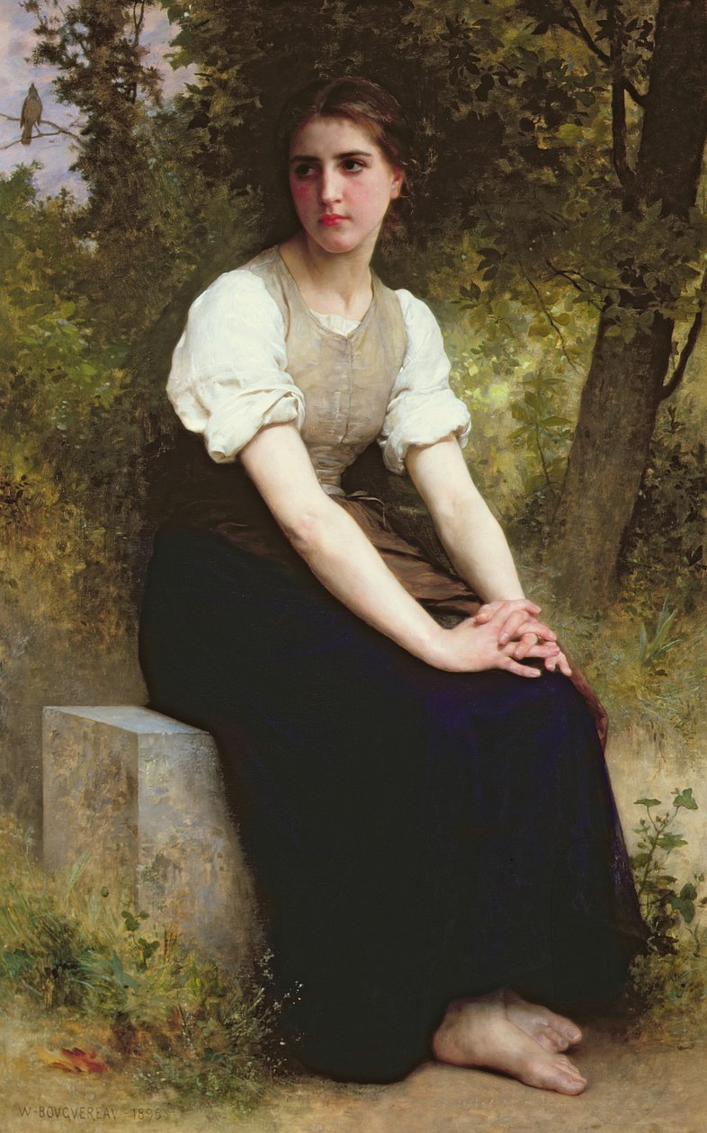 The Song of the Nightingale, ca. 1895 (olje på lerret) av William Adolphe Bouguereau
