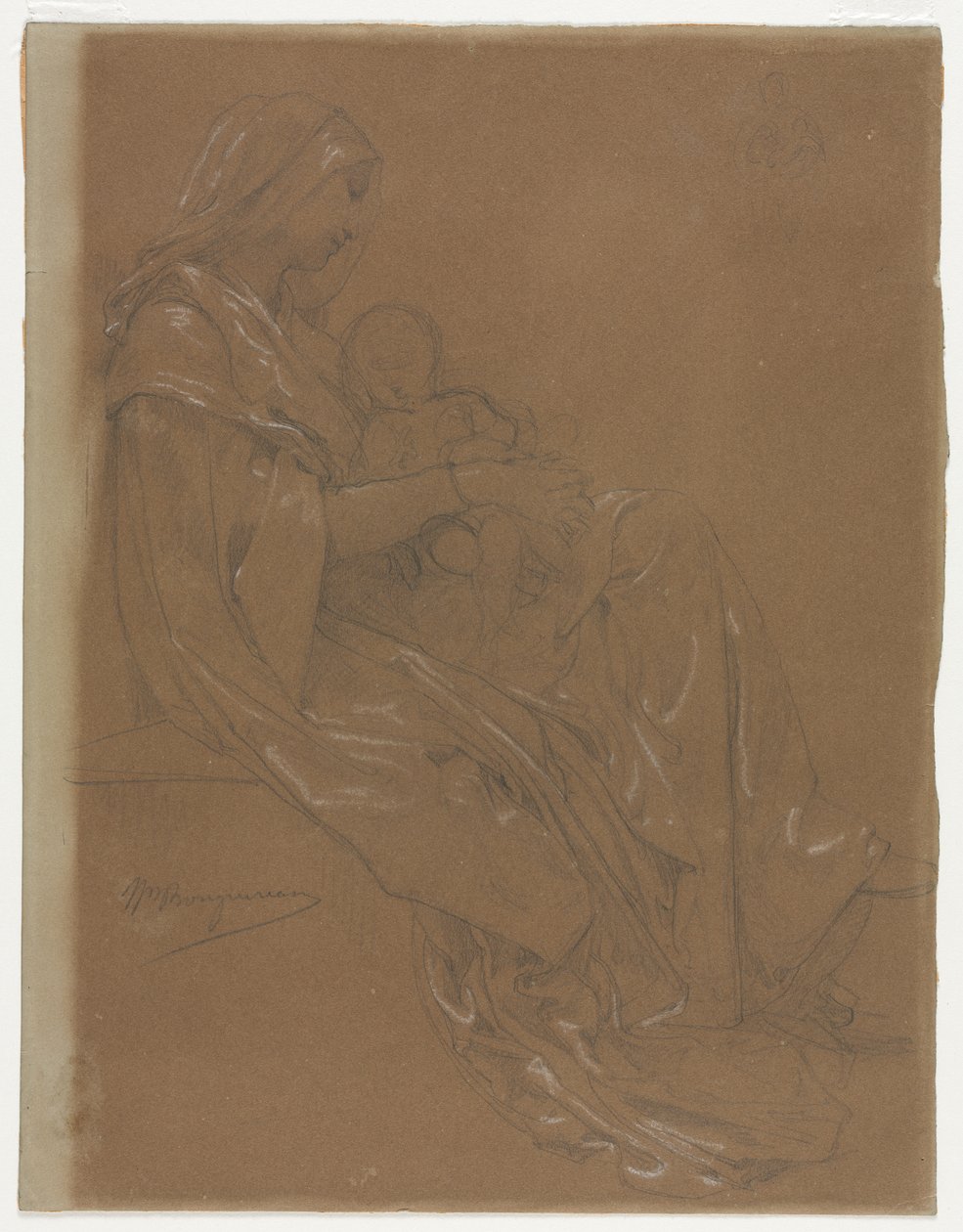 Jomfruen og barnet av William Adolphe Bouguereau