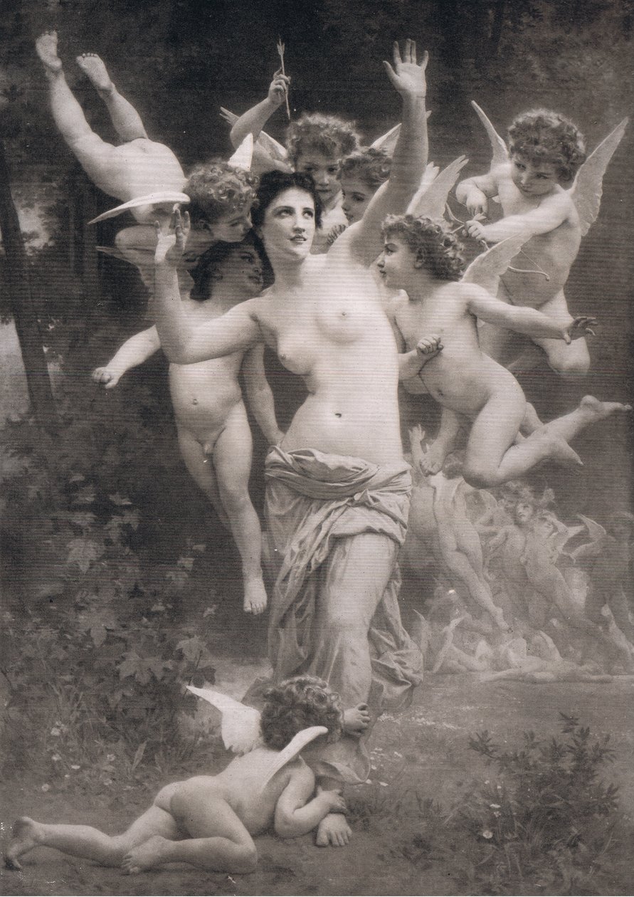 Et rede av amoriner, fra Bibbys Annual, 1916-1917 av William Adolphe after Bouguereau