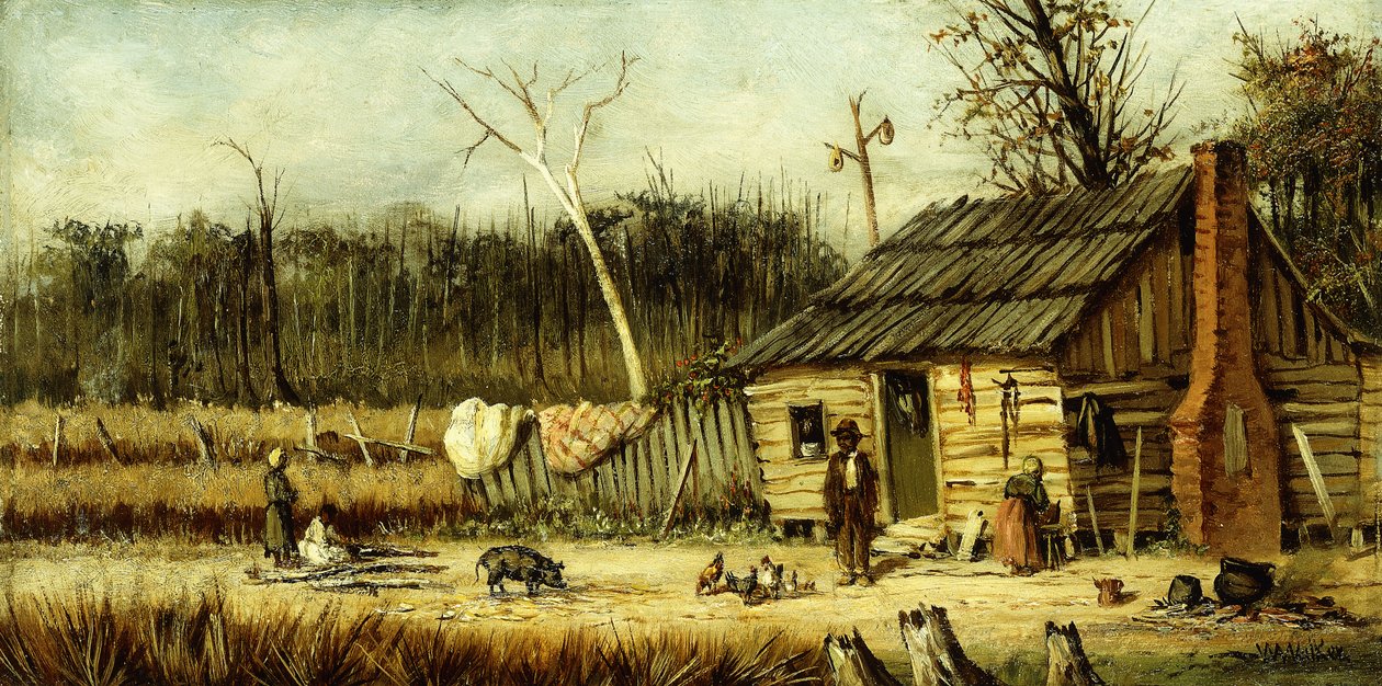 Hyttescene, av William Aiken Walker