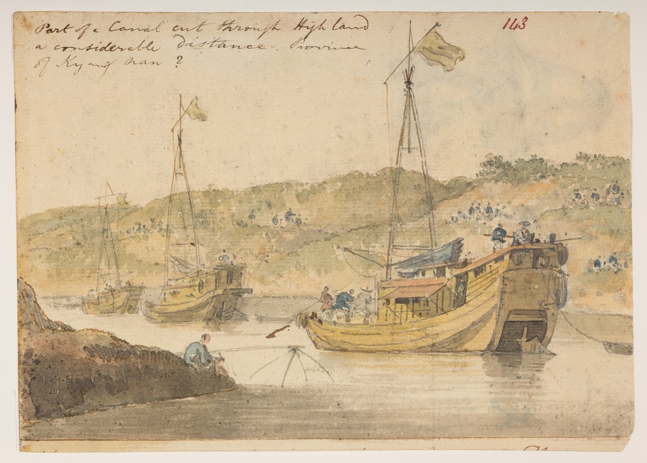 143’ En del av en kanal skar gjennom høyt land et betydelig stykke. provinsen Kyangnan.