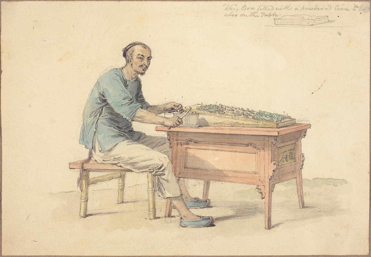 En kinesisk bonde som selger betel av William Alexander