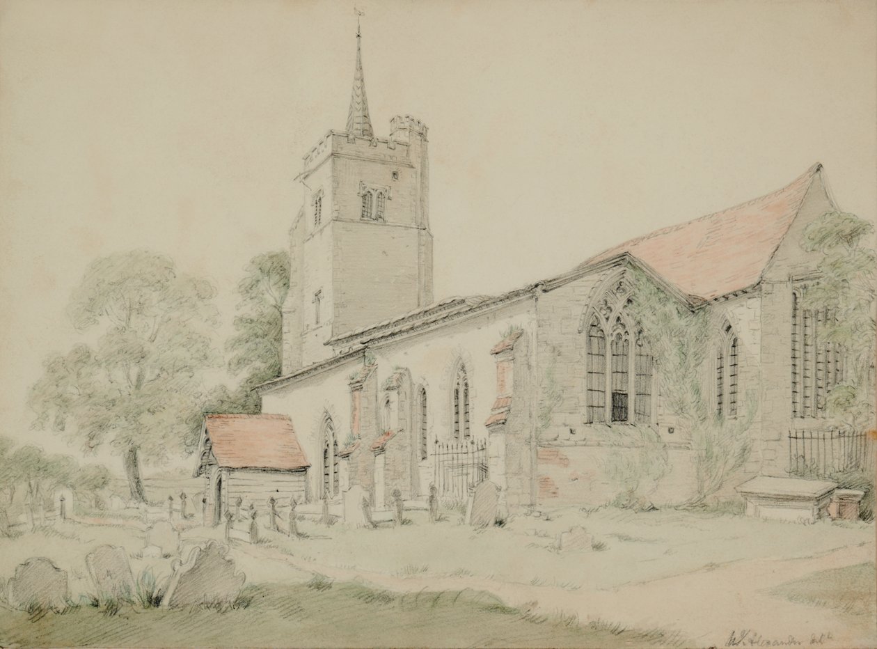 Aldenham Church, Hertfordshire av William Alexander