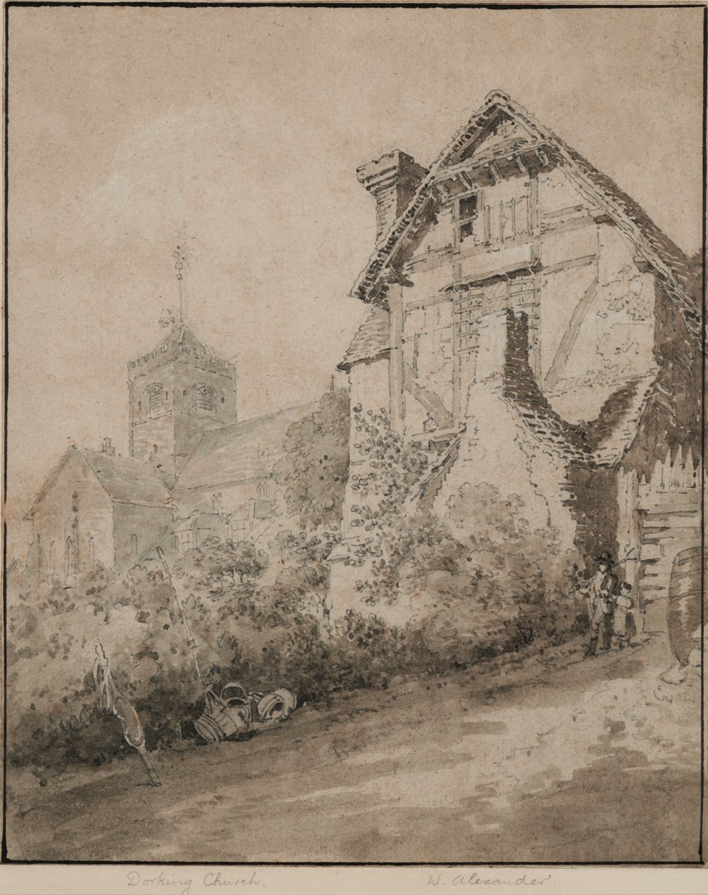 Dorking kirke av William Alexander