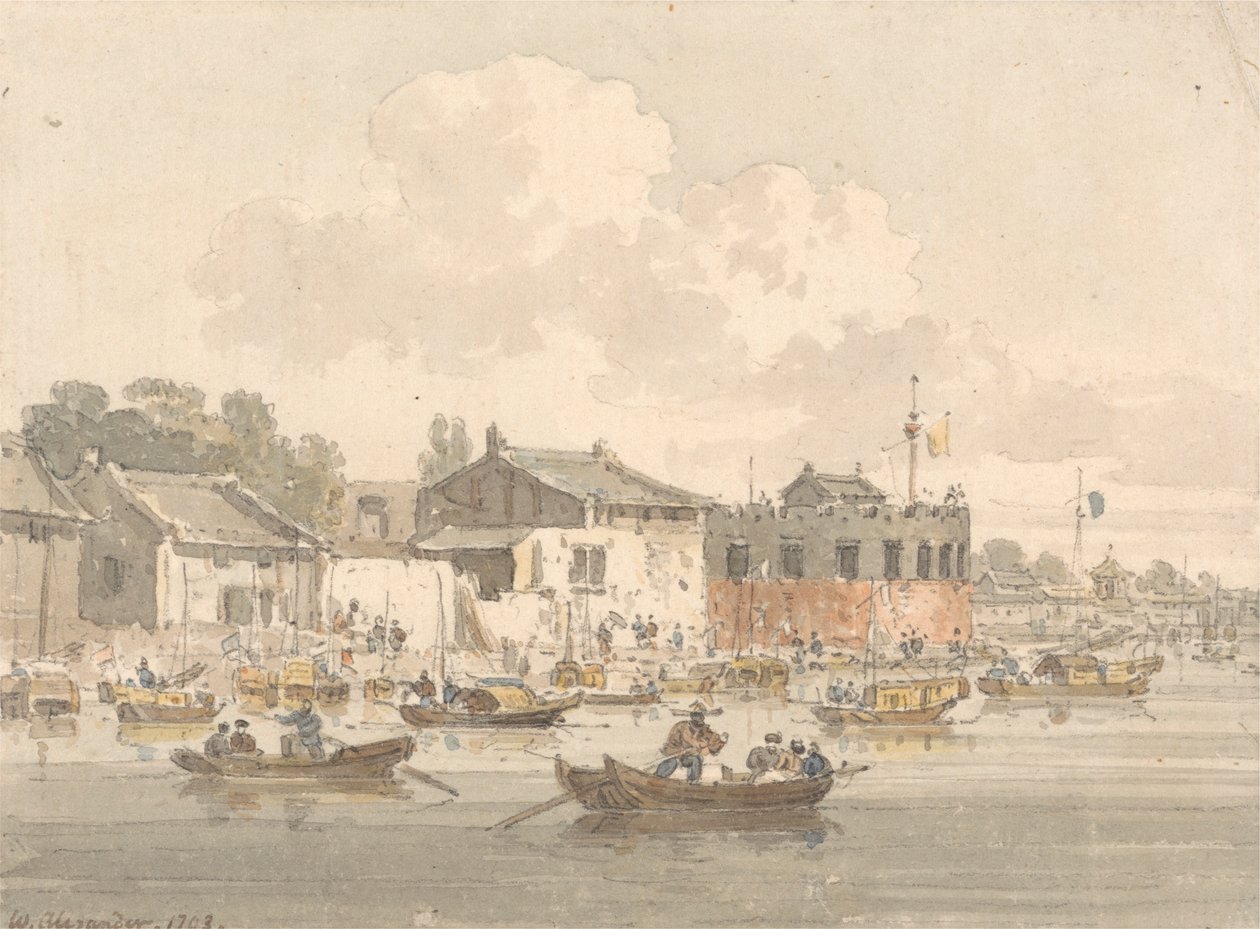 Fort overfor fabrikken, Canton av William Alexander