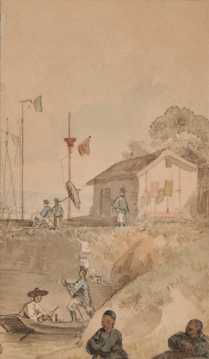 Elvebåt i Kina, november av William Alexander