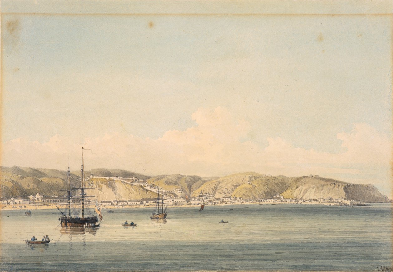 Byen Valparaiso på kysten av Chili av William Alexander